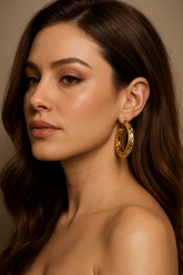 Golden Bold Hoops