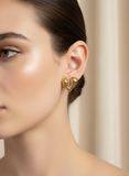 Dotted Heart Studs
