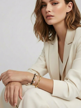 Sleek Bamboo Bangle Bracelet - Combo