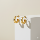 Starshine Half Oval Studs