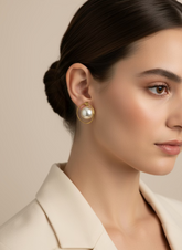 Halo Pearl Studs
