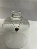 Black Heart Charm Necklace
