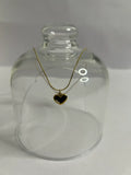 Black Heart Charm Necklace
