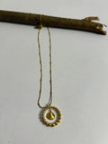 Golden Tide Circle Necklace