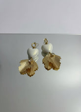 Golden Elegance with White Heart