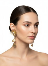 Pearl Center Flower Drops