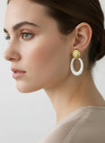 Frosted Oval Drops