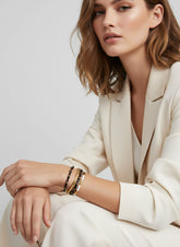 Sleek Bamboo Bangle Bracelet - Combo