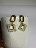 Lush Square Hang Earrings