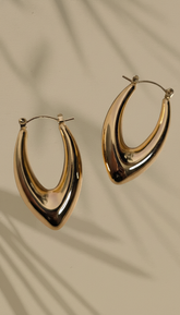 Golden Roach Hoop