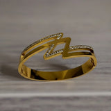 Diamond Thunder Golden Bracelet