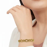 Textured Circles Golden Kada