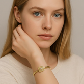 Diamond Emblem Textured Square Bracelet