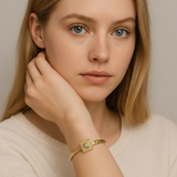 Diamond Emblem Textured Square Bracelet