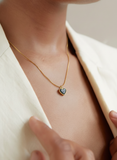 Black Heart Charm Necklace