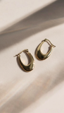 Golden Oval Hoops