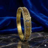 Diamond Edge Meander Bracelet