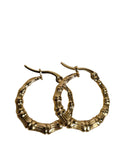 Golden Bamboo Hoops