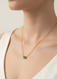 Geo Emerald Charm