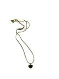 Black Heart Charm Necklace