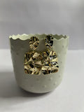 Abstract Textured Square Earrings