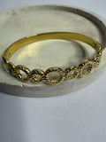 Textured Circles Golden Kada