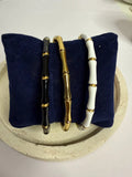 Sleek Bamboo Bangle Bracelet - Combo