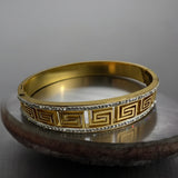 Diamond Edge Meander Bracelet