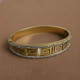 Diamond Edge Meander Bracelet