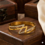 Diamond Thunder Golden Bracelet