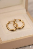 Hammered Gold Hoops
